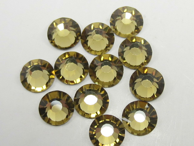 72 pcs. 20ss GOLD BERYL (viva) FLATBACK PRECIOSA Rhinestones